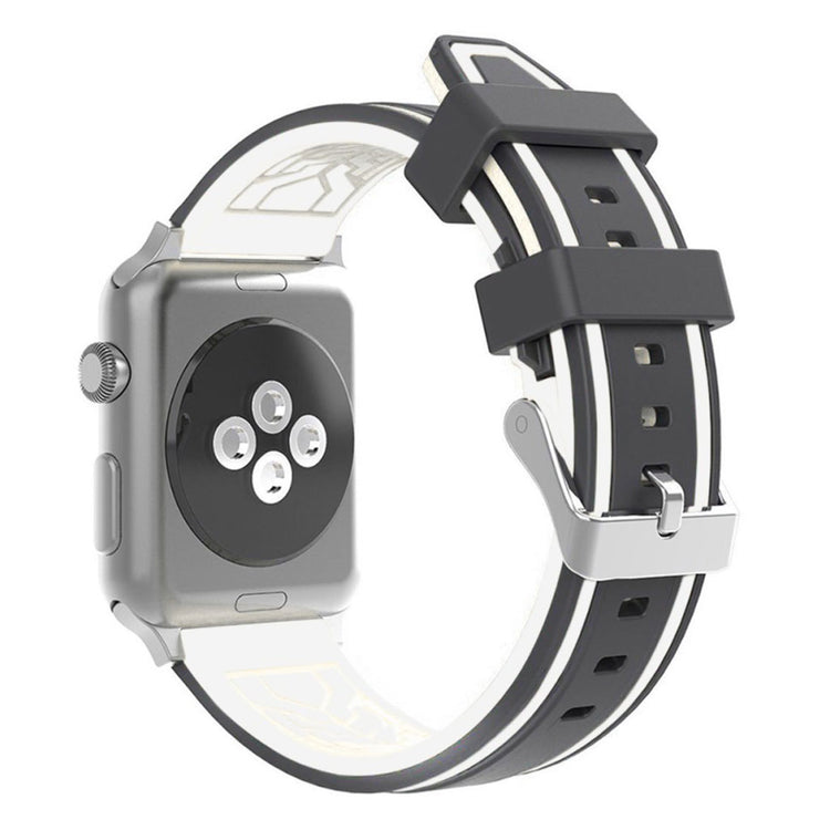 Meget hårdfør Apple Watch Series 1-3 42mm Silikone Rem - Hvid#serie_2