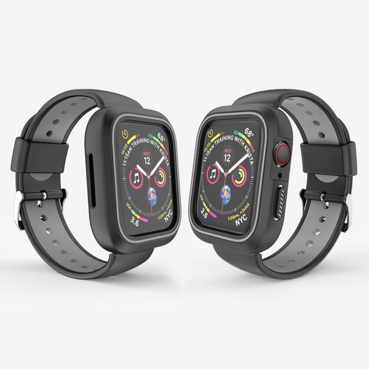 Vildt kønt Apple Watch Series 1-3 42mm Silikone Rem - Sort#serie_1