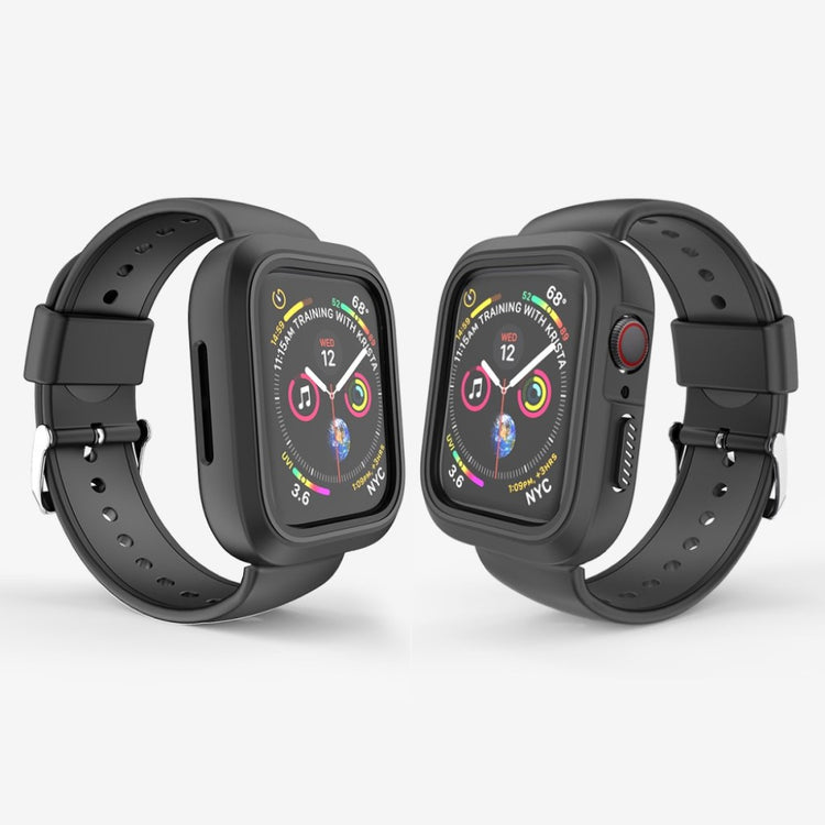 Vildt kønt Apple Watch Series 1-3 42mm Silikone Rem - Sort#serie_4