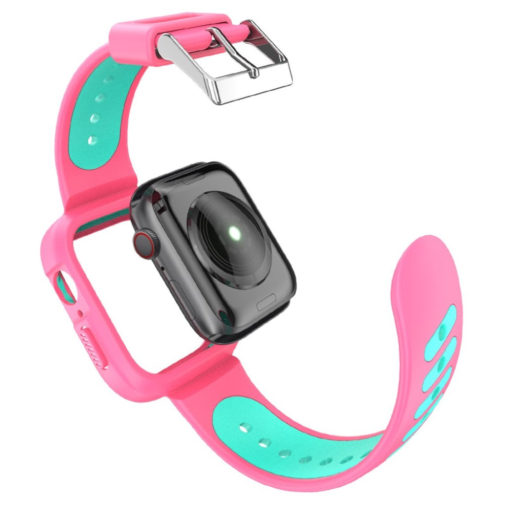 Vildt kønt Apple Watch Series 1-3 42mm Silikone Rem - Pink#serie_6