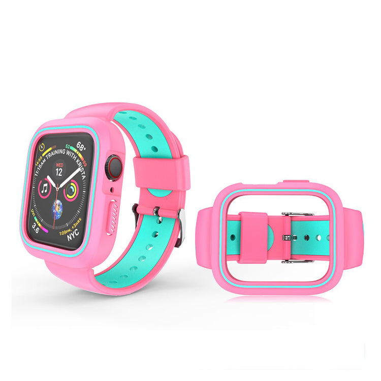 Vildt kønt Apple Watch Series 1-3 42mm Silikone Rem - Pink#serie_6