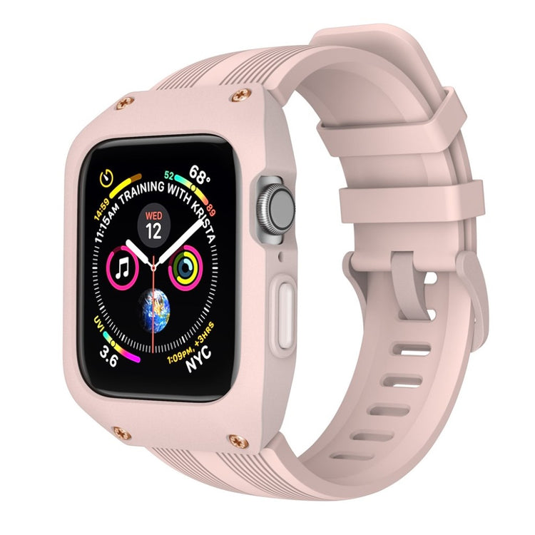 Vildt nydelig Apple Watch Series 1-3 42mm Silikone Rem - Pink#serie_3