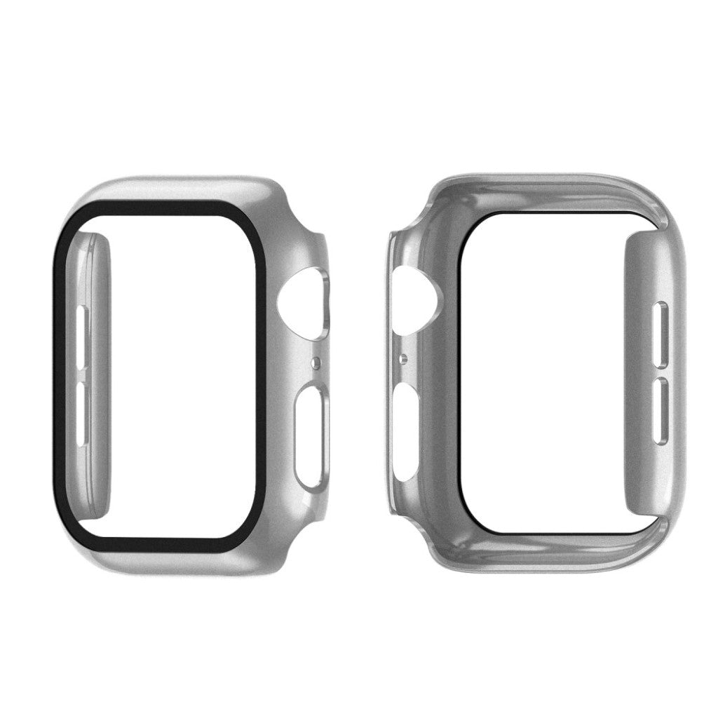 Alle Tiders Apple Watch Series 1-3 42mm Cover med Skærmbeskytter i Hærdet Glas - Sølv#serie_2