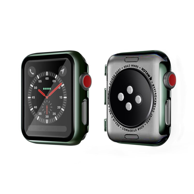 Alle Tiders Apple Watch Series 1-3 42mm Cover med Skærmbeskytter i Hærdet Glas - Grøn#serie_9