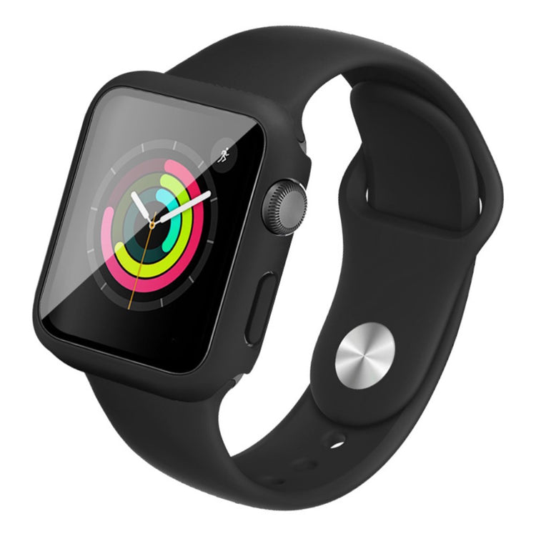 Apple Watch Series 1-3 42mm Silikone Cover med Rem - Gennemsigtig#serie_1