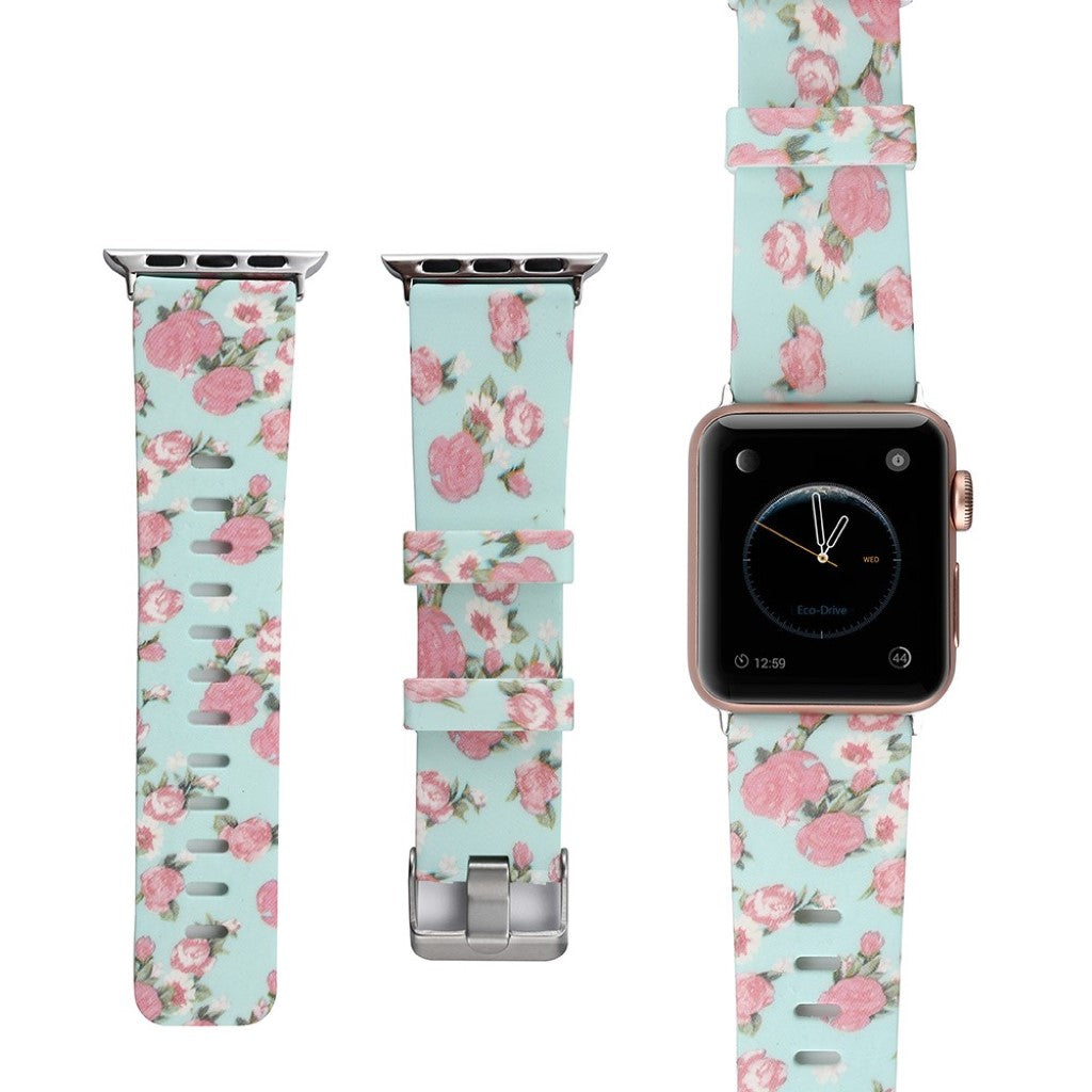 Fortrinligt Apple Watch Series 1-3 38mm Silikone Rem - Flerfarvet#serie_5