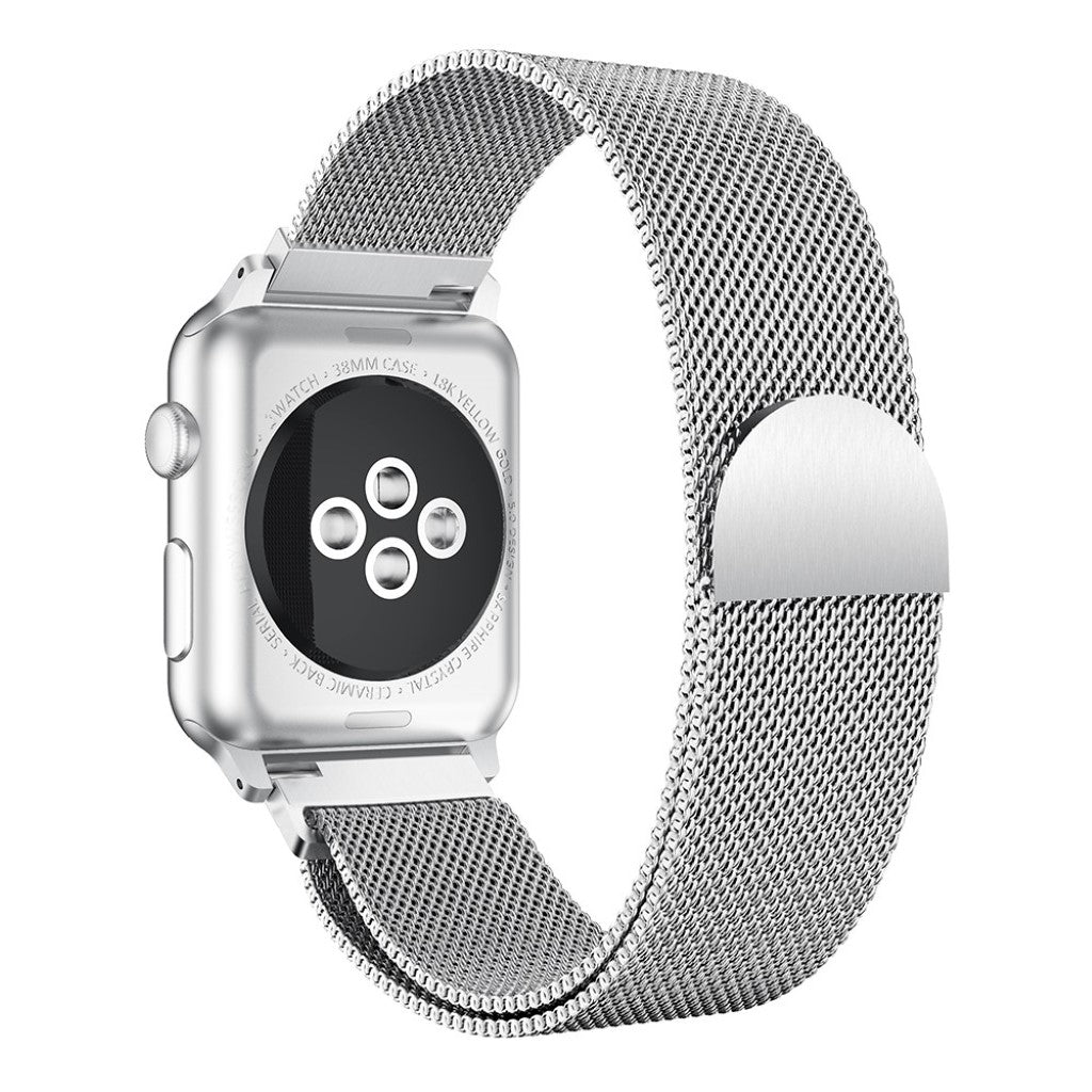 Meget kønt Apple Watch Series 1-3 38mm Metal Rem - Sølv#serie_034