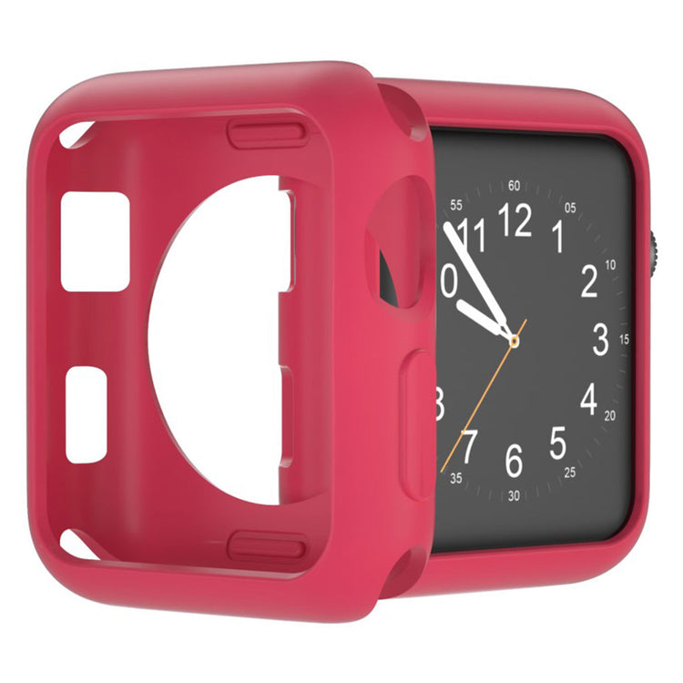 Vildt Fed Apple Watch Series 1-3 38mm Silikone Cover - Rød#serie_5