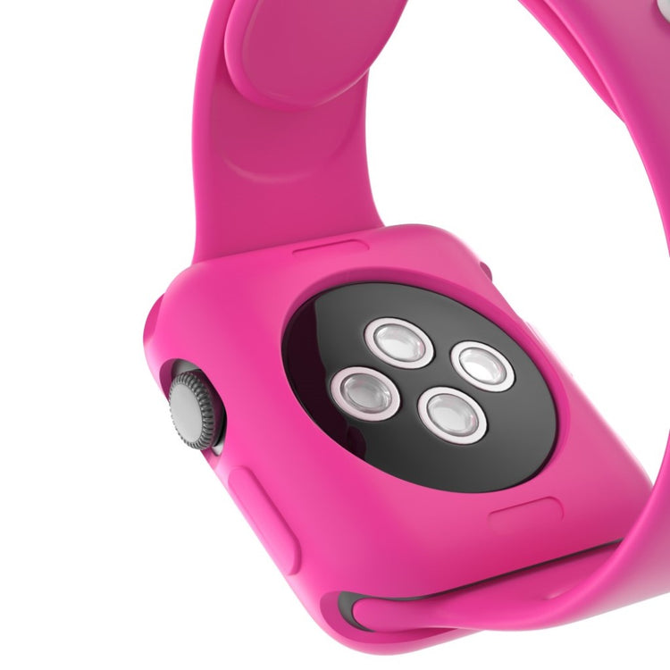 Vildt Fed Apple Watch Series 1-3 38mm Silikone Cover - Pink#serie_8