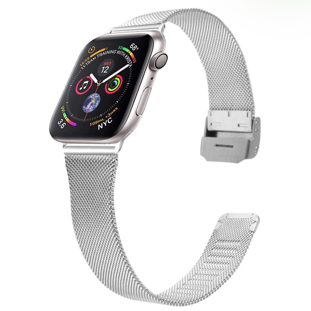 Stilren Apple Watch Series 1-3 38mm Metal Rem - Sølv#serie_7