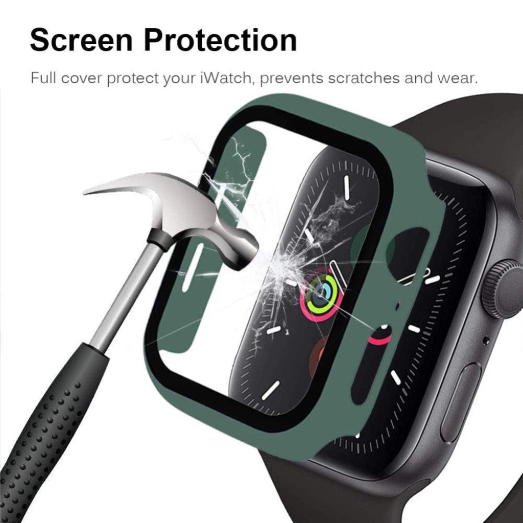 Apple Watch Series 1-3 38mm Holdbar Plastik Bumper  - Grøn#serie_1