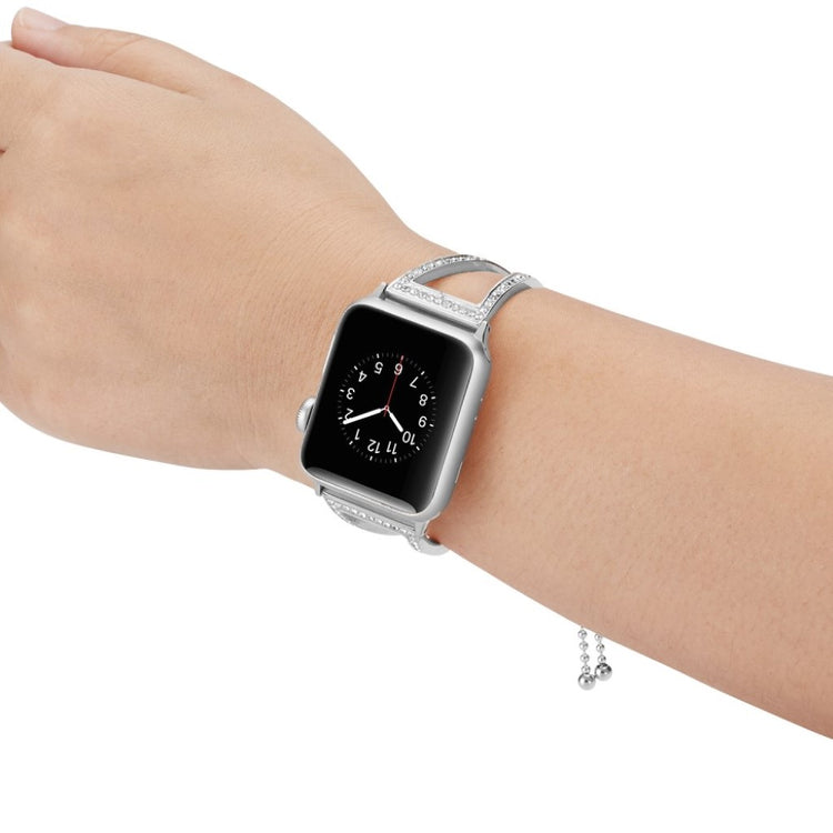 Meget pænt Apple Watch Series 4 40mm Metal Rem - Sølv#serie_1