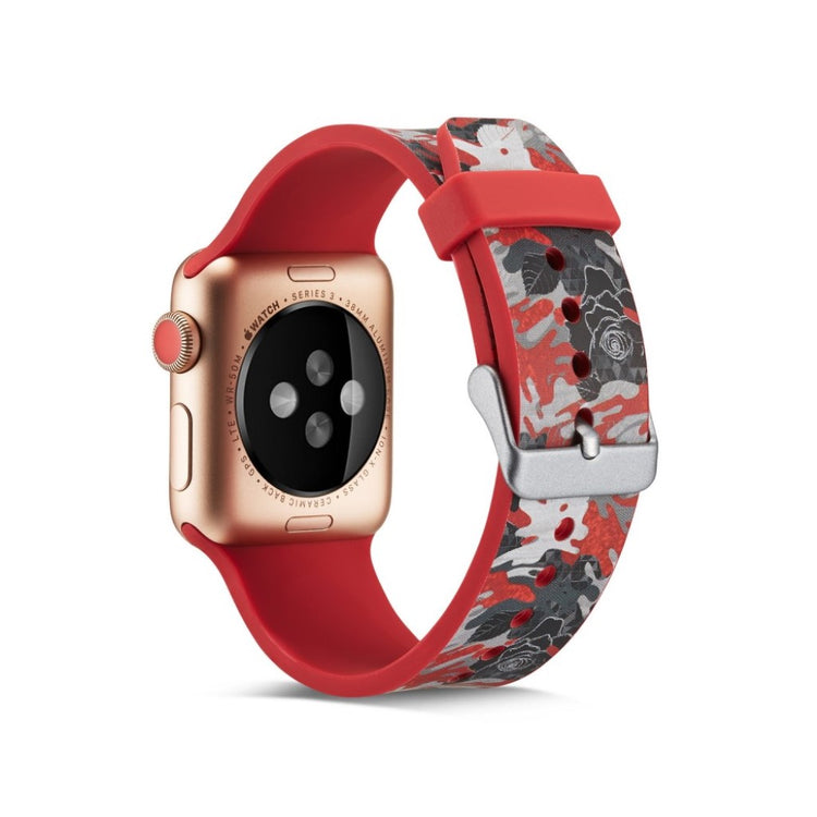 Meget slidstærk Apple Watch Series 4 40mm Silikone Rem - Flerfarvet#serie_10