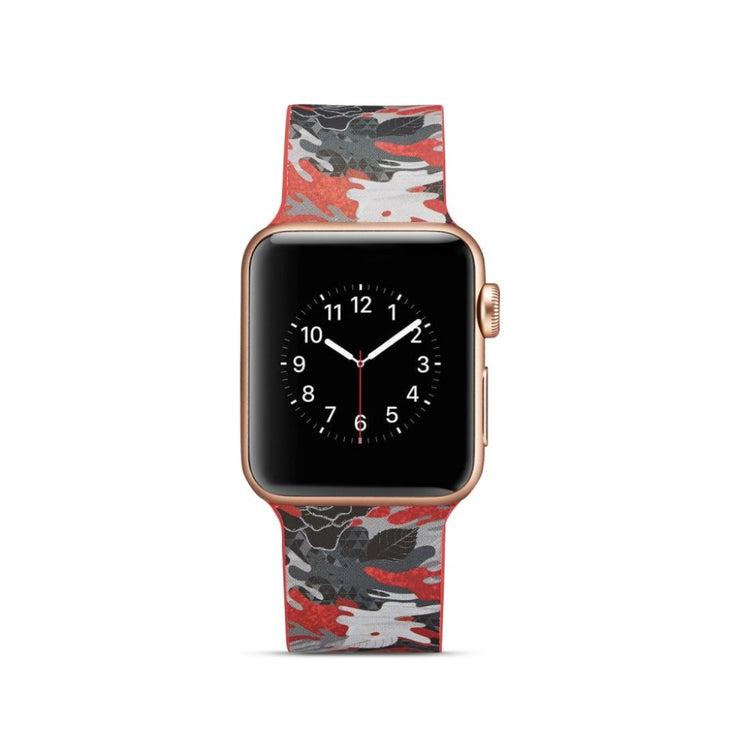 Meget slidstærk Apple Watch Series 4 40mm Silikone Rem - Flerfarvet#serie_10