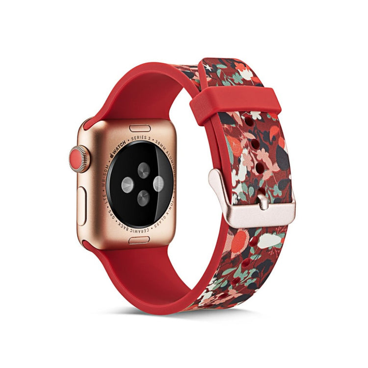 Meget slidstærk Apple Watch Series 4 40mm Silikone Rem - Flerfarvet#serie_11