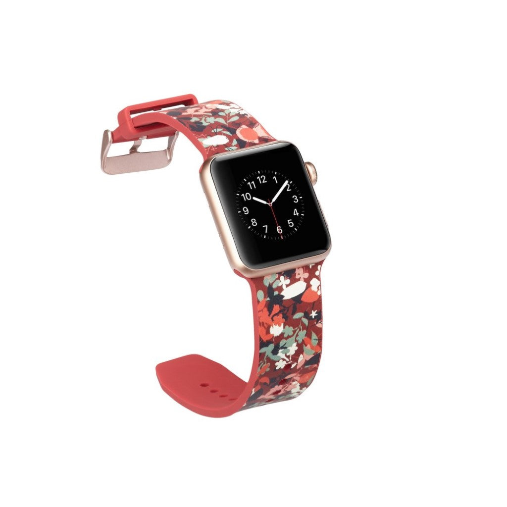 Meget slidstærk Apple Watch Series 4 40mm Silikone Rem - Flerfarvet#serie_11