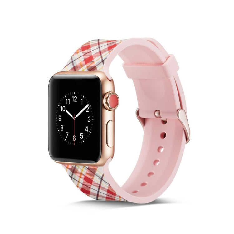 Meget slidstærk Apple Watch Series 4 40mm Silikone Rem - Flerfarvet#serie_14