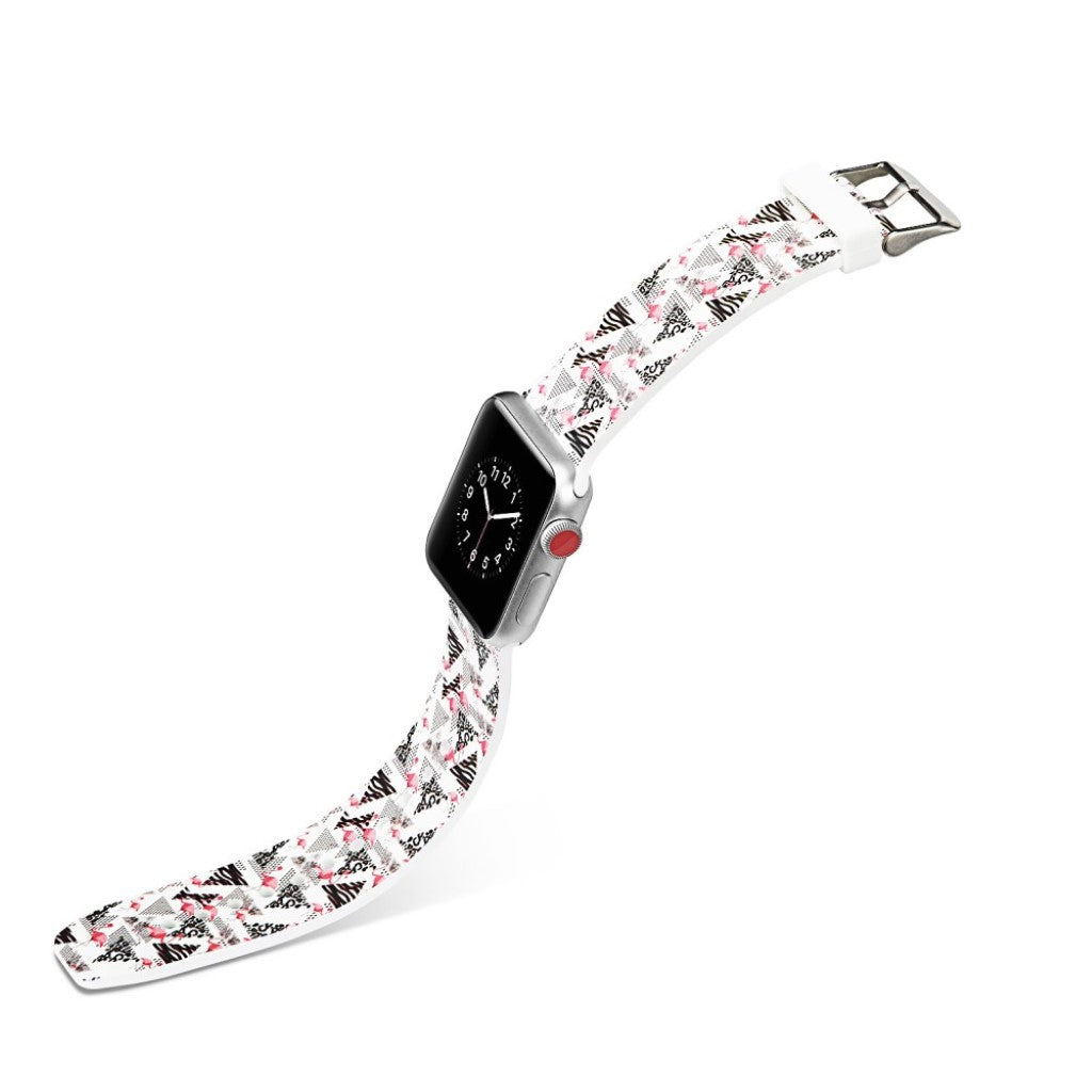 Meget slidstærk Apple Watch Series 4 40mm Silikone Rem - Flerfarvet#serie_15