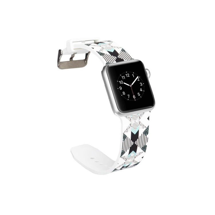 Meget slidstærk Apple Watch Series 4 40mm Silikone Rem - Flerfarvet#serie_16