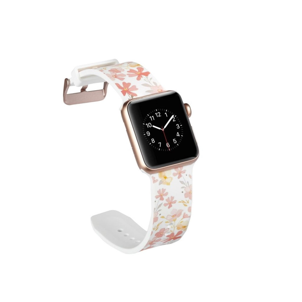 Meget slidstærk Apple Watch Series 4 40mm Silikone Rem - Flerfarvet#serie_20