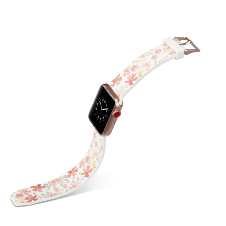 Meget slidstærk Apple Watch Series 4 40mm Silikone Rem - Flerfarvet#serie_20