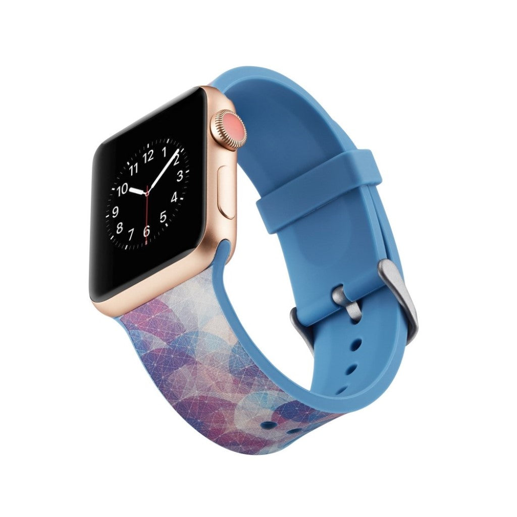 Meget slidstærk Apple Watch Series 4 40mm Silikone Rem - Flerfarvet#serie_5