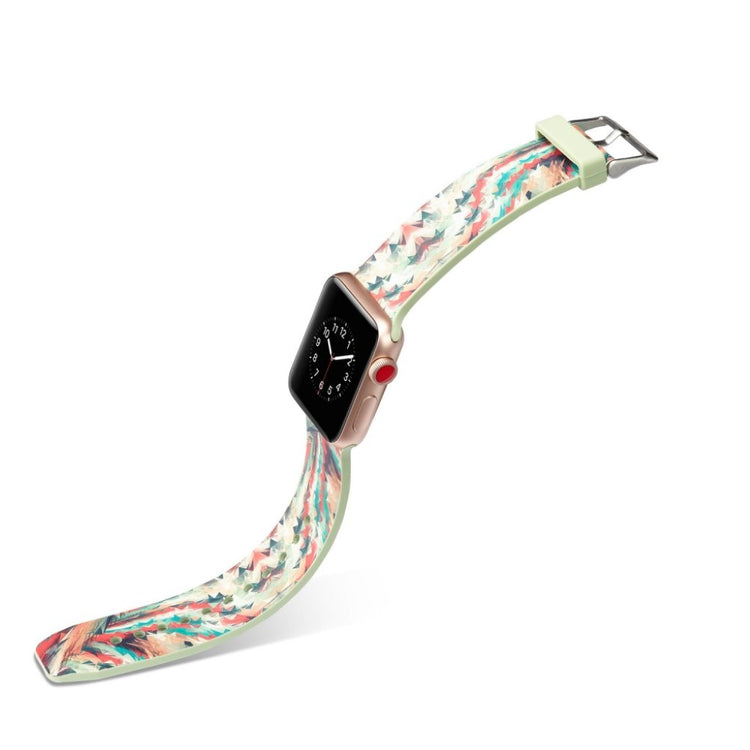 Meget slidstærk Apple Watch Series 4 40mm Silikone Rem - Flerfarvet#serie_6