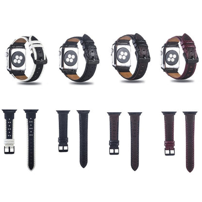 Super flot Apple Watch Series 4 40mm Ægte læder Rem - Flerfarvet#serie_3