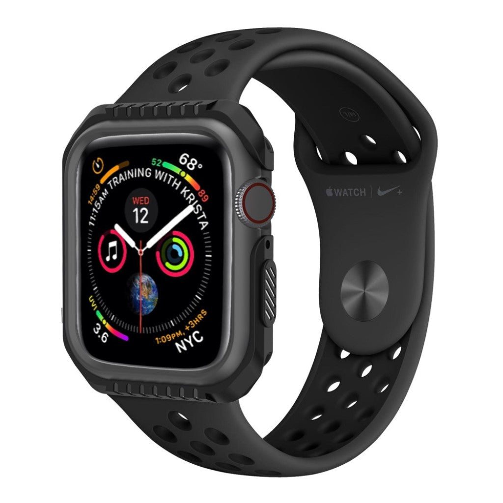 Apple Watch Series 4 40mm Fleksibel Silikone Bumper  - Sort#serie_8