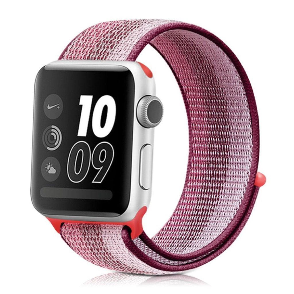 Meget sejt Apple Watch Series 4 40mm Nylon Rem - Rød#serie_3