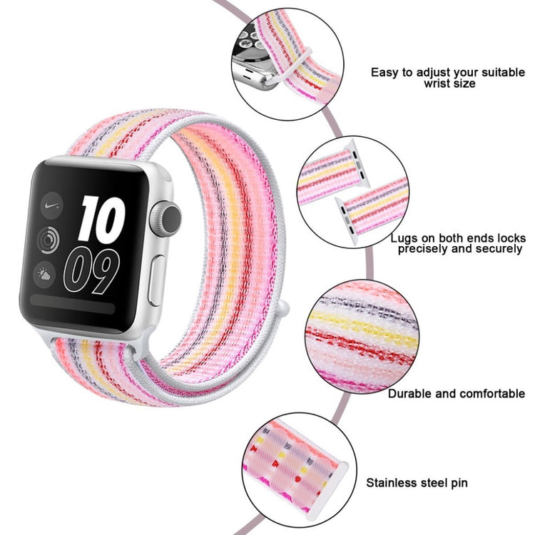 Meget sejt Apple Watch Series 4 40mm Nylon Rem - Lilla#serie_8