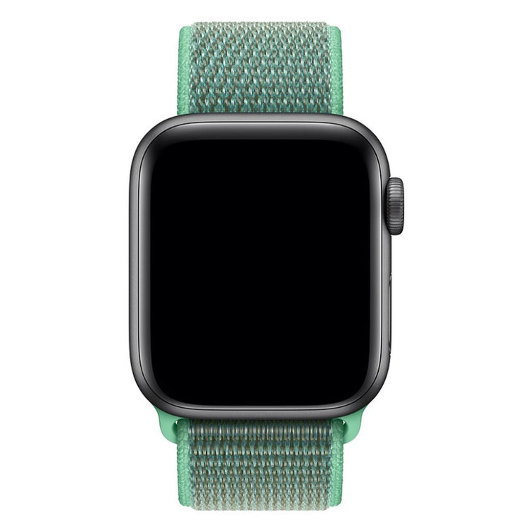 Rigtigt holdbart Apple Watch Series 4 40mm Nylon Rem - Grøn#serie_1