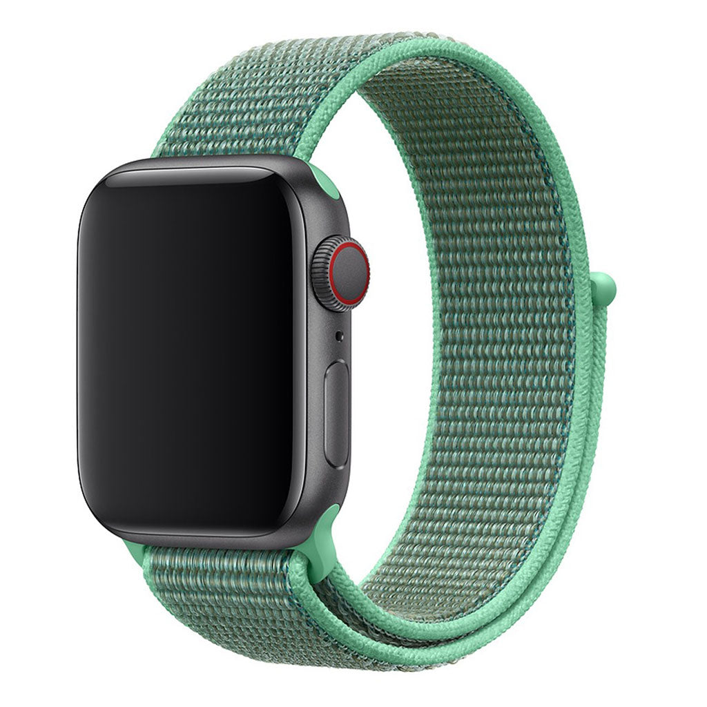 Rigtigt holdbart Apple Watch Series 4 40mm Nylon Rem - Grøn#serie_1