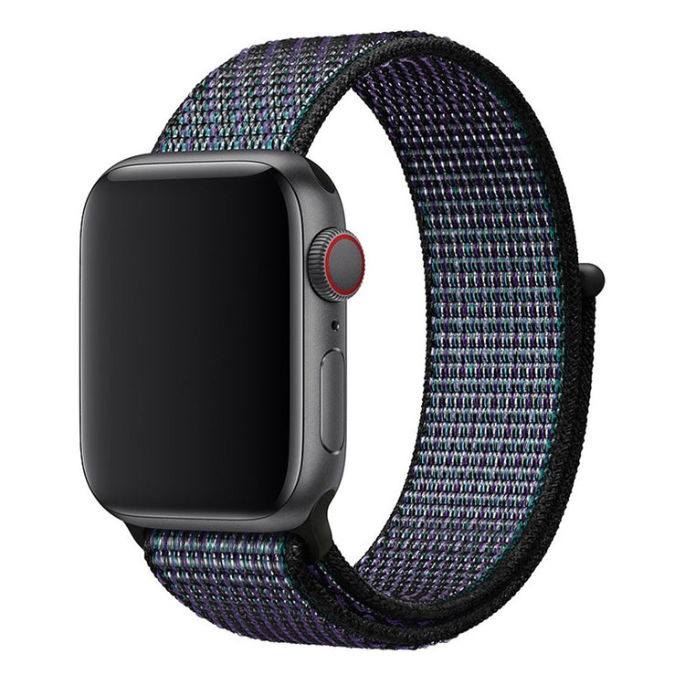 Rigtigt holdbart Apple Watch Series 4 40mm Nylon Rem - Blå#serie_3