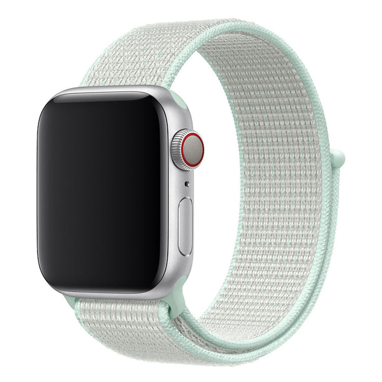 Rigtigt holdbart Apple Watch Series 4 40mm Nylon Rem - Hvid#serie_4