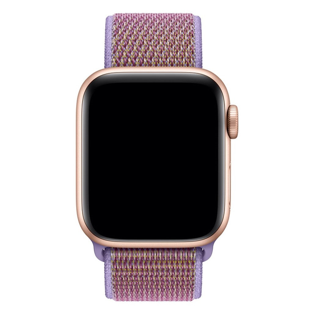 Rigtigt holdbart Apple Watch Series 4 40mm Nylon Rem - Lilla#serie_7