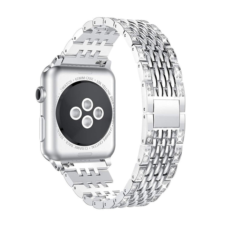 Vildt rart Apple Watch Series 4 40mm Metal og Rhinsten Rem - Sølv#serie_2