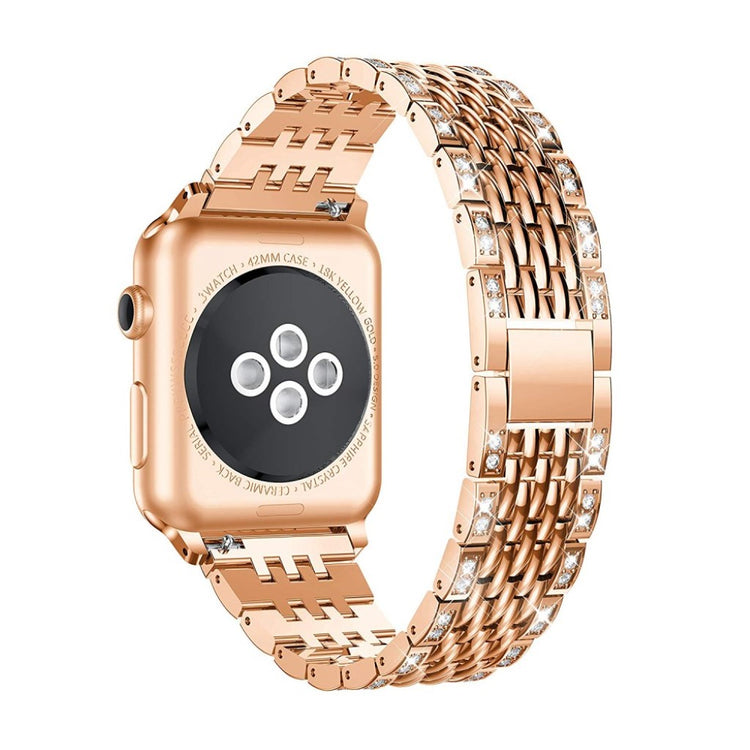 Vildt rart Apple Watch Series 4 40mm Metal og Rhinsten Rem - Pink#serie_3