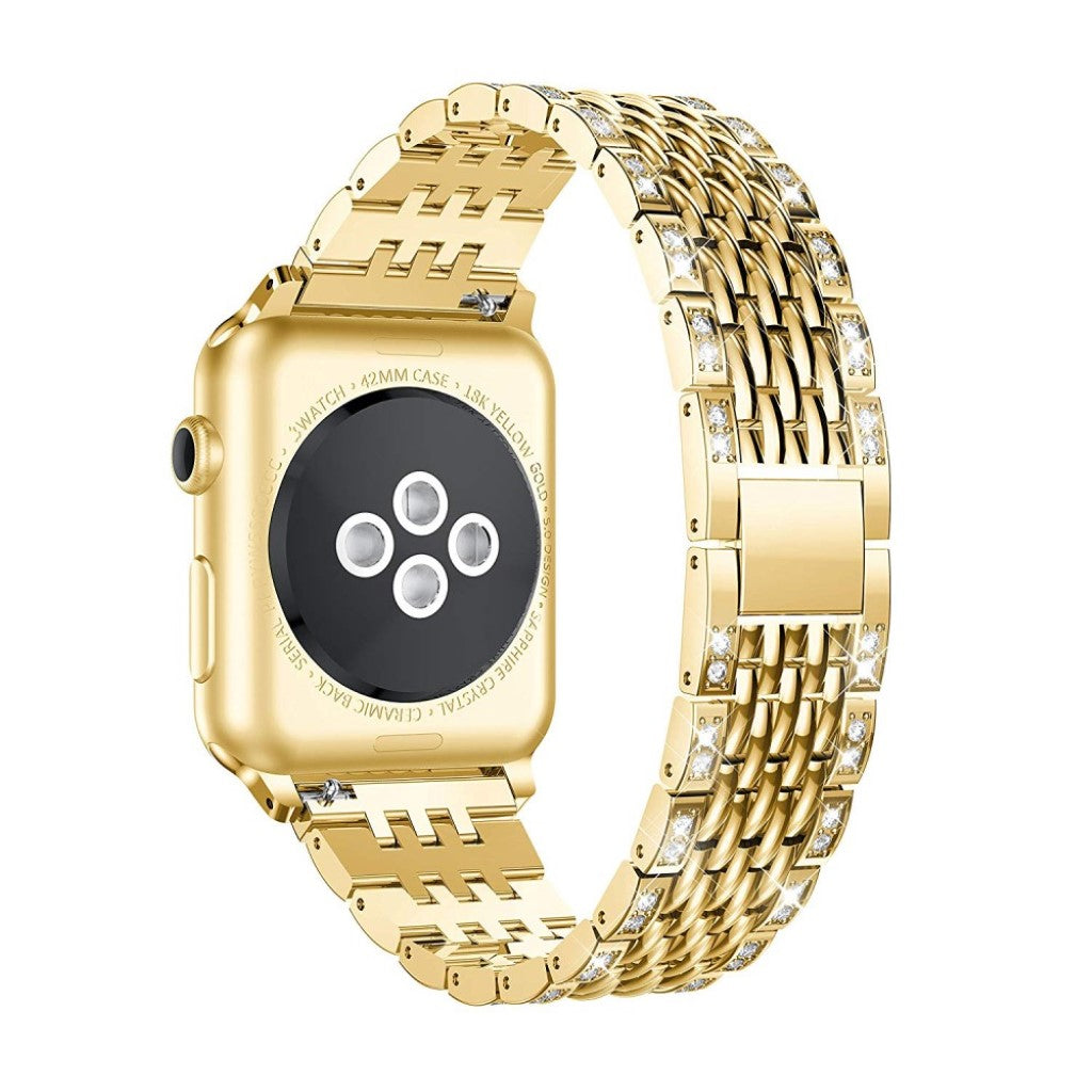 Vildt rart Apple Watch Series 4 40mm Metal og Rhinsten Rem - Guld#serie_4