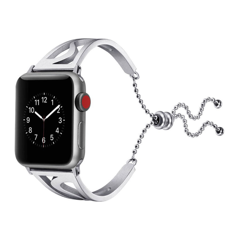 Meget holdbart Apple Watch Series 4 44mm Metal Rem - Sølv#serie_7