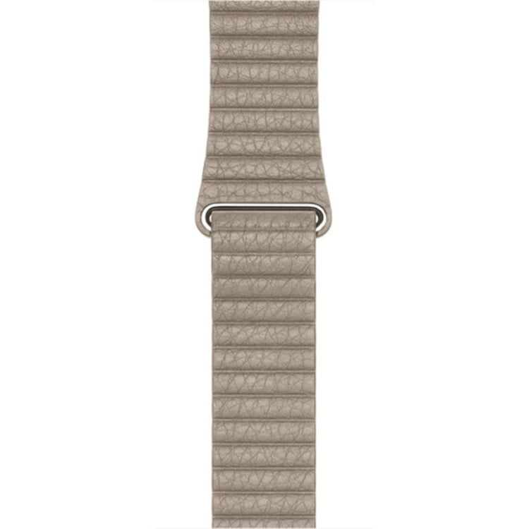 Skøn Apple Watch Series 4 40mm Ægte læder Rem - Beige#serie_3