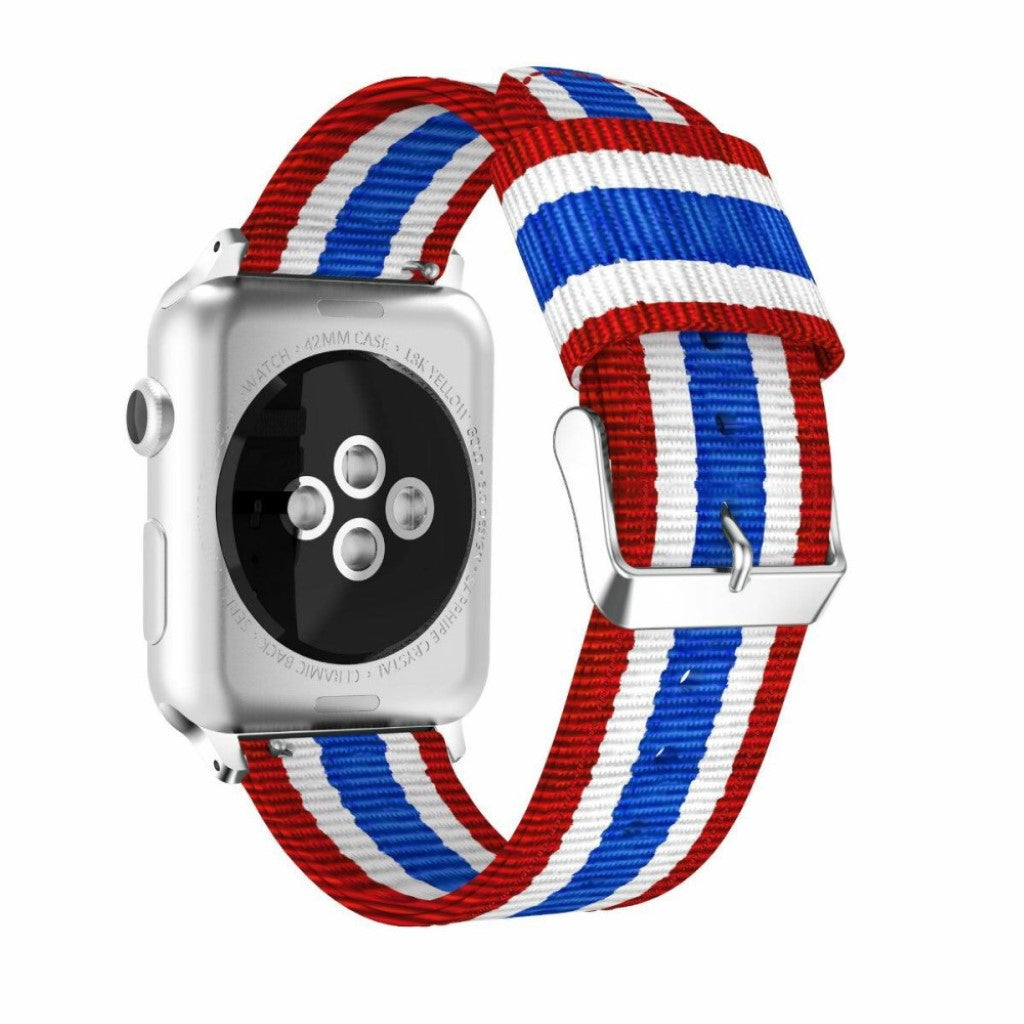 Vildt fint Apple Watch Series 4 44mm Nylon Rem - Flerfarvet#serie_2