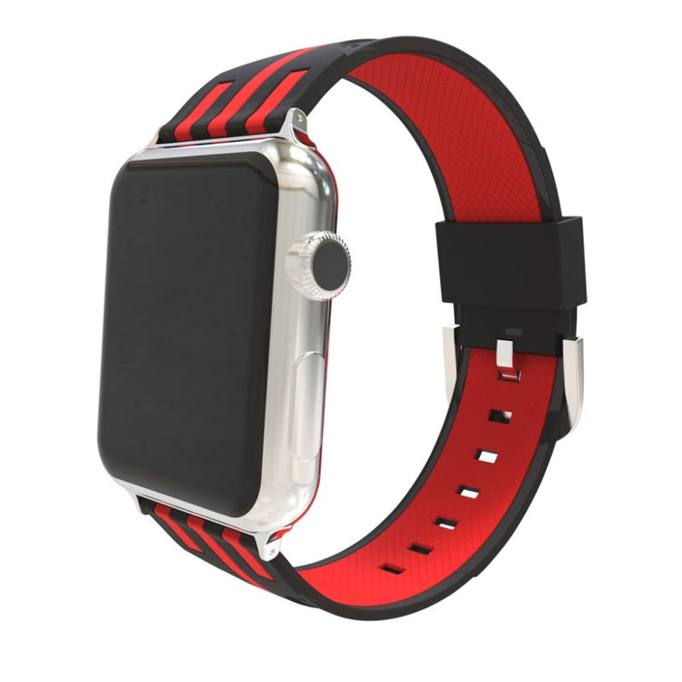 Meget pænt Apple Watch Series 4 44mm Silikone Rem - Flerfarvet#serie_6