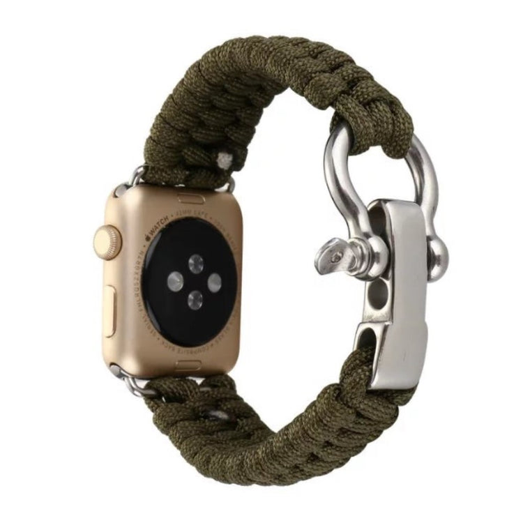 Mega sejt Apple Watch Series 4 44mm Nylon Rem - Grøn#serie_4