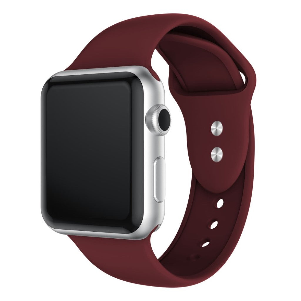 Super fantastisk Apple Watch Series 4 44mm Silikone Rem - Rød#serie_12