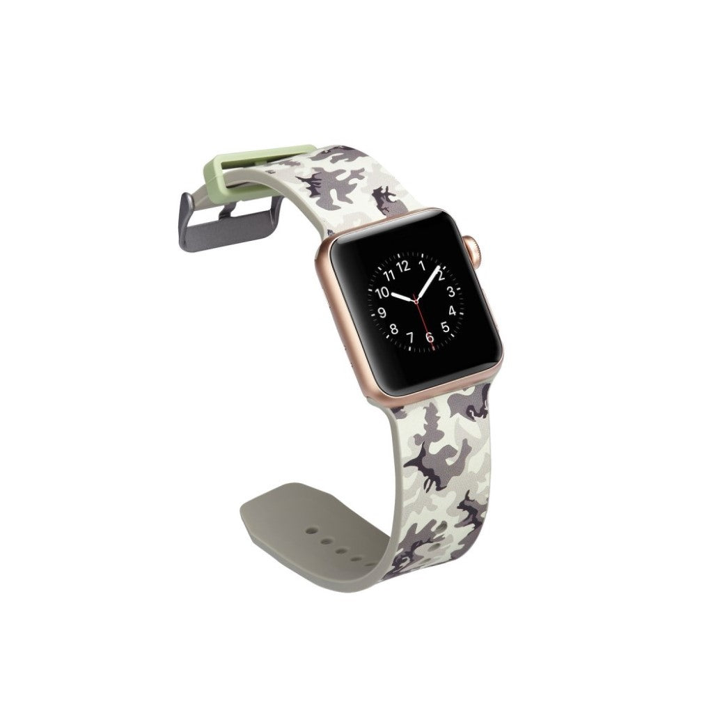 Super godt Apple Watch Series 4 44mm Silikone Rem - Sølv#serie_13