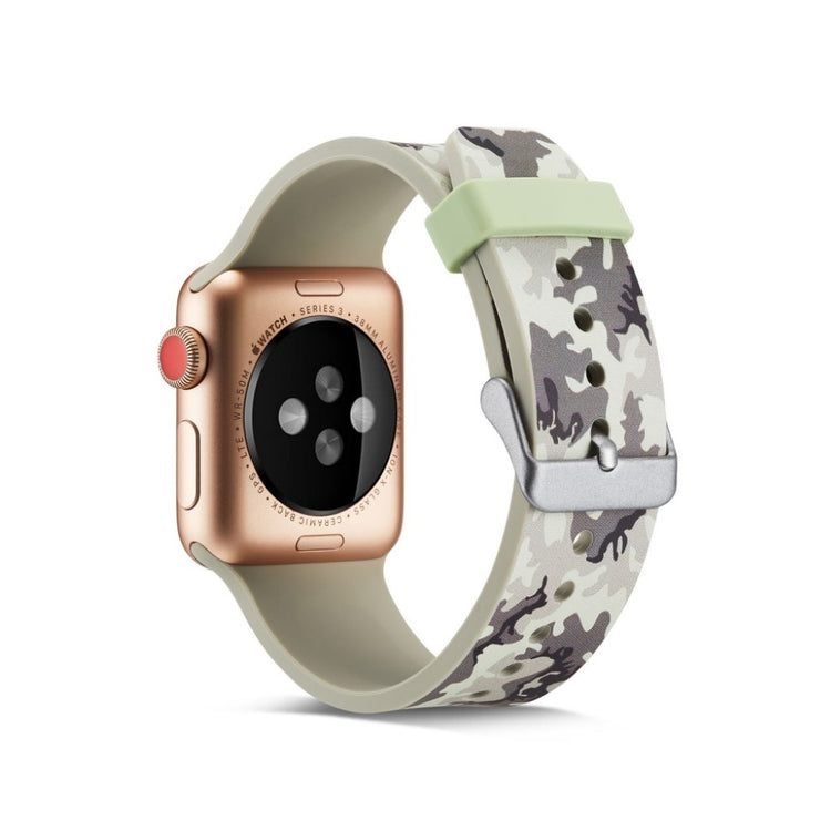 Super godt Apple Watch Series 4 44mm Silikone Rem - Sølv#serie_13