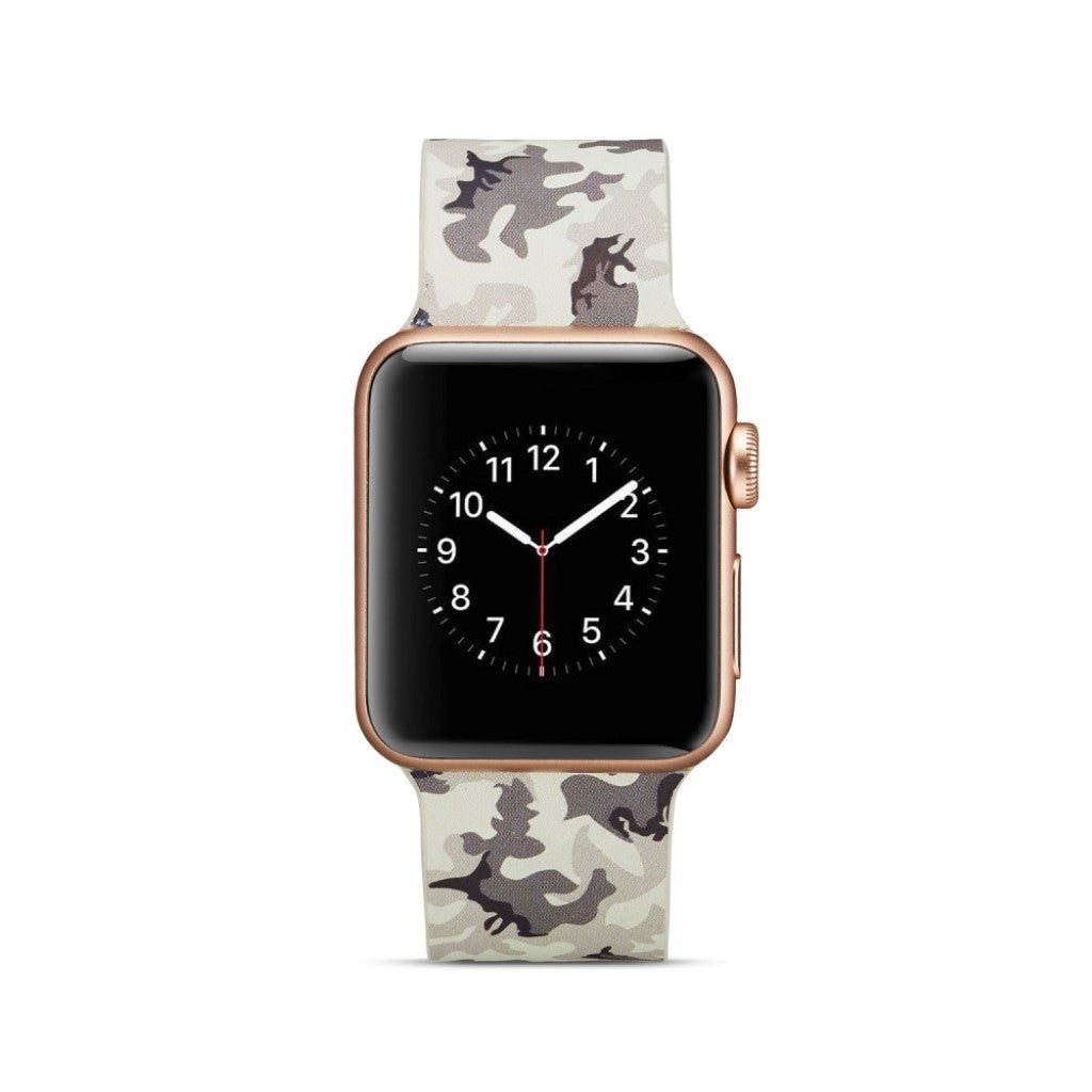 Super godt Apple Watch Series 4 44mm Silikone Rem - Sølv#serie_13