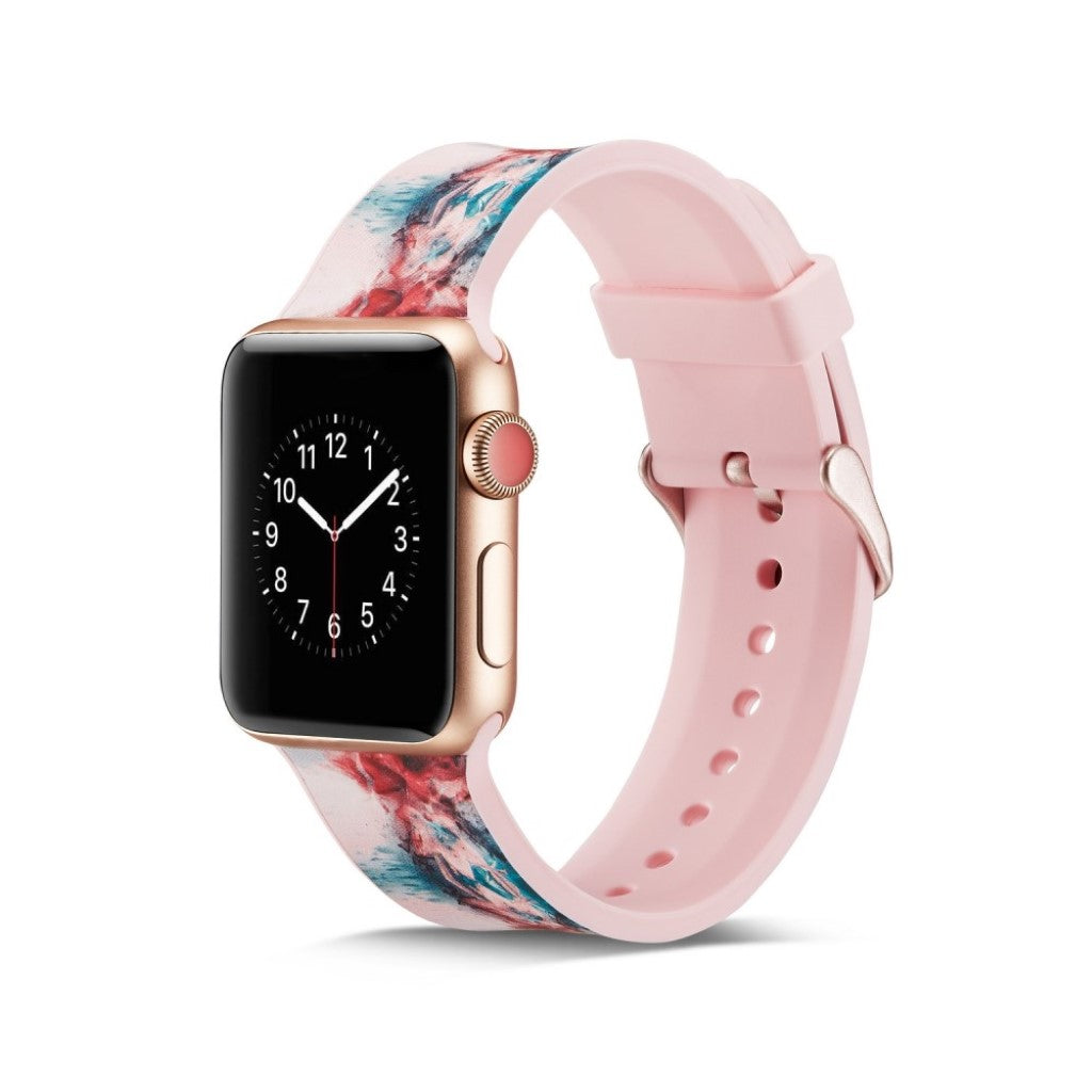 Super godt Apple Watch Series 4 44mm Silikone Rem - Flerfarvet#serie_8