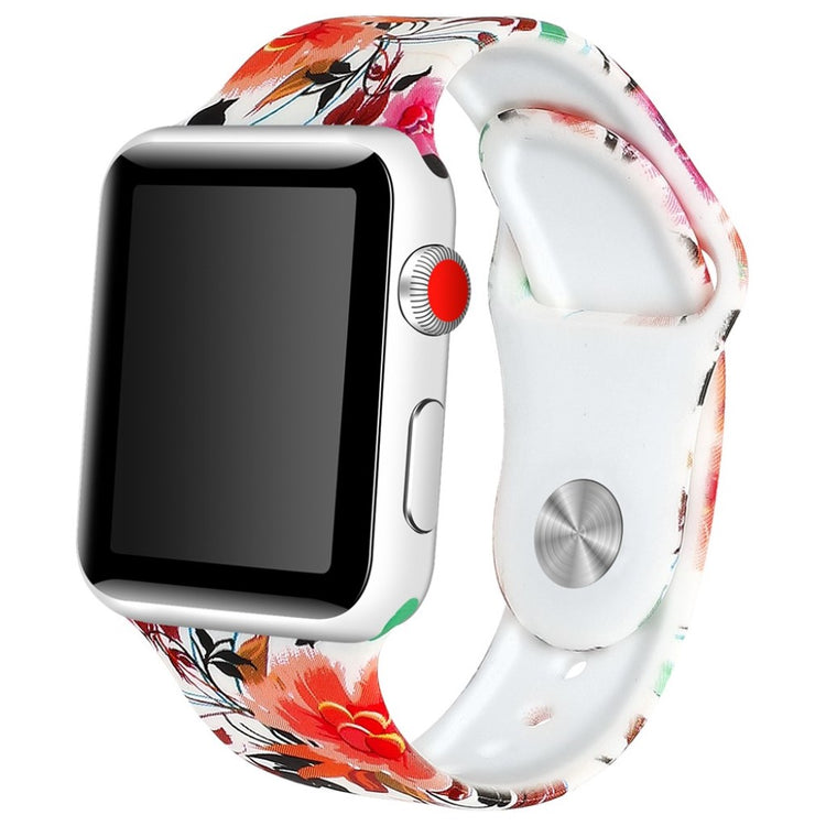 Fed Apple Watch Series 4 44mm Silikone Rem - Flerfarvet#serie_4